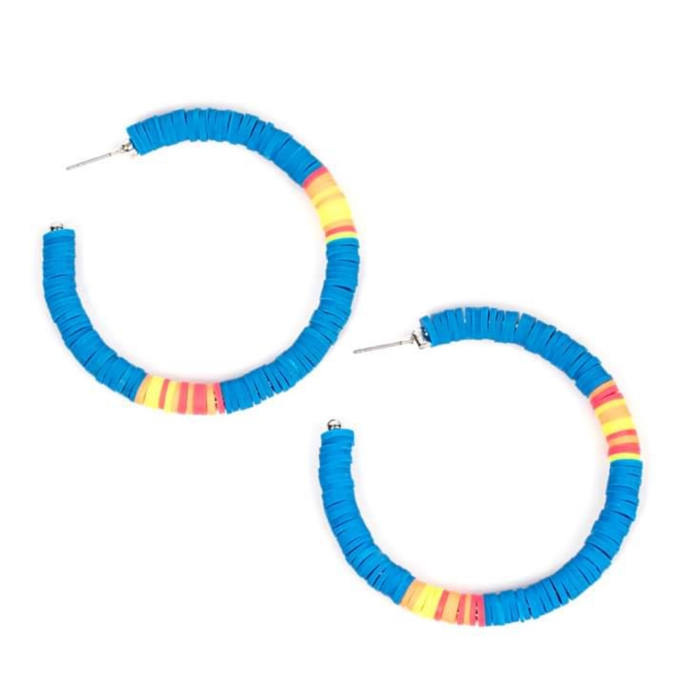 Blue and yellow hoops